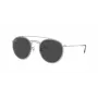 Óculos de sol redondos unissexo Ray-Ban RB3647N 9211B1 armação dourada lente azul degradê 51mm