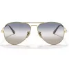 Óculos de sol aviador Ray-Ban RB3689 dourado verde degradê 58mm unissexo