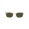 Óculos de sol Ray-Ban RB3690 New Round dourado/verde G-15 54mm unissexo