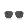Óculos de sol unissexo Ray-Ban RB3699, armação gunmetal, lentes cinzentas degradê, 56 mm