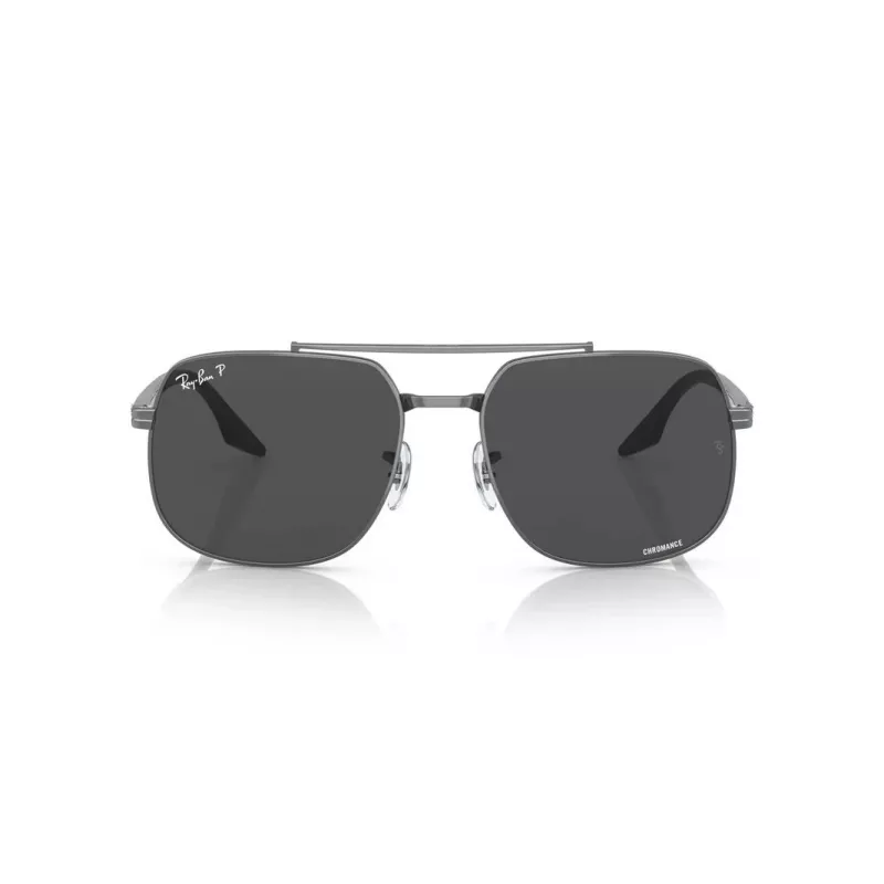 Óculos de sol unissexo Ray-Ban RB3699, armação gunmetal, lentes cinzentas degradê, 56 mm