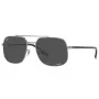 Óculos de sol unissexo Ray-Ban RB3699, armação gunmetal, lentes cinzentas degradê, 56 mm