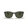 Óculos de sol Ray-Ban RB4374 unissexo quadrados - armação preta, lentes verdes Classic G-15, 56/19/145 mm