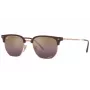 Óculos de sol unissexo Ray-Ban RB4416F 6654G9 - armação cinzenta transparente, lentes cinzentas degradê, 53 mm
