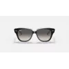 Óculos de sol de criança Ray-Ban RB9186S 711611 armação azul transparente lente cinzenta degradê 46mm