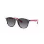 Óculos de sol Ray-Ban RJ9070S70218G criança, cinzento transparente, quadrados, 46 mm