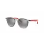 Óculos de sol Ray-Ban RJ9070S70636G criança armação de propionato cinzento transparente lente degradê azul claro 46mm