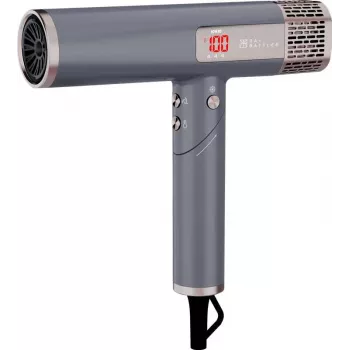 Secador de cabelo profissional de alta velocidade Ray Battler RB 0910 1800W motor sem escovas tecnologia iónica Cool Shot preto mate