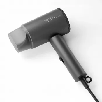 Secador de cabelo Ray Battler RB 7007 HD-7007 - 2000W iões cerâmica motor AC, 3 níveis de calor/2 velocidades, jato de ar frio, bico concentrador, preto