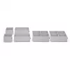 Rayen Organizador extensível de gaveta para talheres, 310-500 mm, cinzento/branco, 6-8 compartimentos, lavável na máquina