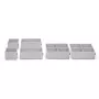 Rayen Organizador extensível de gaveta para talheres, 310-500 mm, cinzento/branco, 6-8 compartimentos, lavável na máquina