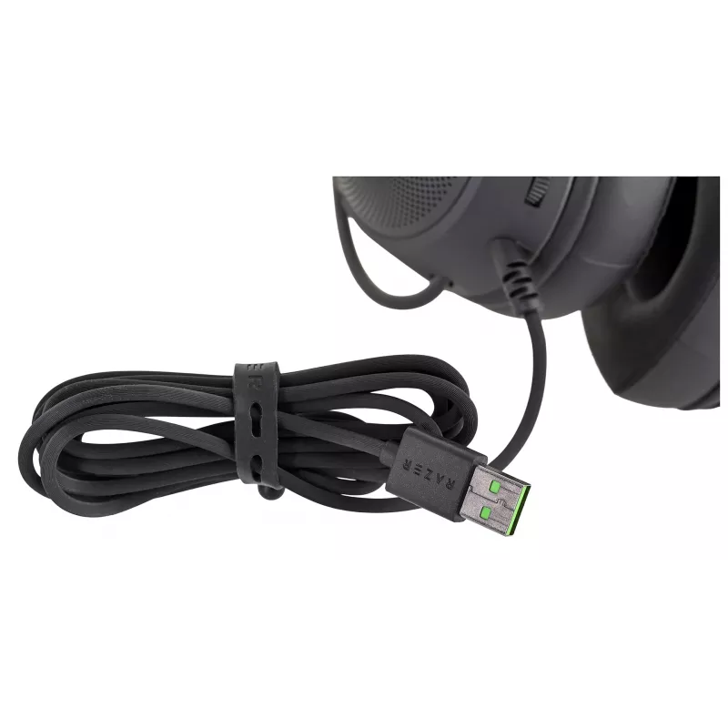 Auscultadores gaming com fios Razer Kraken V3 X RGB preto - recondicionado (preto)