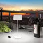 RealPower candeeiro de mesa LED solar regulável com bateria, branco