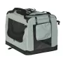 REBEL ANIMALS Transportadora dobrável saco de transporte XL 82x58x58 cm cinzento