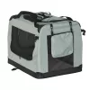 REBEL ANIMALS Transporter saco de transporte dobrável XXL 90x61x65 cm cinzento