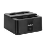 REBEL KOM1041 Docking station USB 3.0 para HDD/SSD para unidades SATA de 2,5 polegadas e 3,5 polegadas, preto