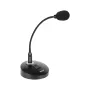 Microfone de pescoço flexível REBEL MH-805 40cm preto microfone de secretária condensador omnidirecional com jack 3,5 mm