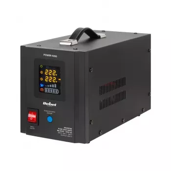 UPS Rebel POWER-1000 - inversor de onda sinusoidal pura com função de carregamento 12V 230V 1000VA/700W