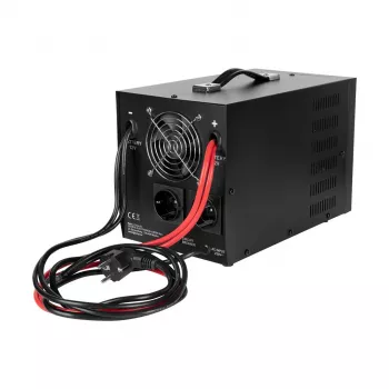 Rebel POWER-1500-LFP4 Fonte de alimentação de emergência – Inversor de onda sinusoidal pura com função de carregamento 12V, 230V, 1500VA/1050W