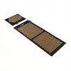 REBEL RBA-6012-GL ECO conjunto de tapete de acupressão com almofada, XL 110x42 cm, espigões dourados, algodão natural e fibra de coco