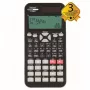 REBELL Calculadora científica SC2080 – 240 funções, LCD de 2 linhas, a pilhas, preto