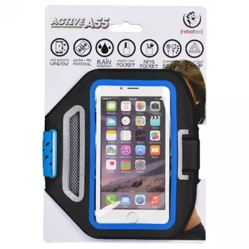 Capa universal com braço Rebeltec para smartphone 5,5 polegadas Active A55 azul