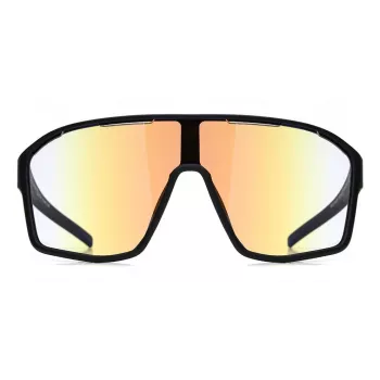 Óculos de sol Red Bull SPECT DAFT Shield retangulares polarizados TR90 preto mate Smoke