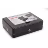RED EAGLE BOX-300 caixa de dinheiro metálica com fechadura de chave, preto, aço
