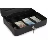 RED EAGLE BOX-300 caixa de dinheiro metálica com fechadura de chave, preto, aço
