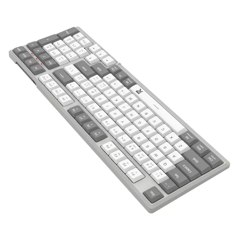 Teclado gaming USB Redragon BK-7113 SCISSOR de tamanho completo com fios - retroiluminação RGB, interruptores de tesoura de perfil baixo, 104 teclas, anti-ghosting, Preto