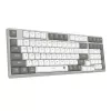 Teclado gaming USB Redragon BK-7113 SCISSOR de tamanho completo com fios - retroiluminação RGB, interruptores de tesoura de perfil baixo, 104 teclas, anti-ghosting, Preto
