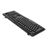 Redragon BK-7366 Teclado de escritório com fios membrana ergonómico tamanho completo - Preto