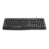 Redragon BK-7366 Teclado de escritório com fios membrana ergonómico tamanho completo - Preto