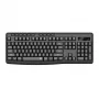 Redragon BK-7367 Teclado de escritório sem fios de membrana ergonómico tamanho completo - Preto