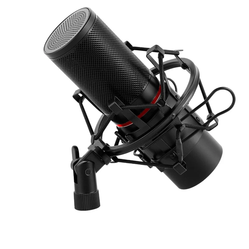 REDRAGON BLAZAR Microfone gaming USB cardioide e tripé, Preto