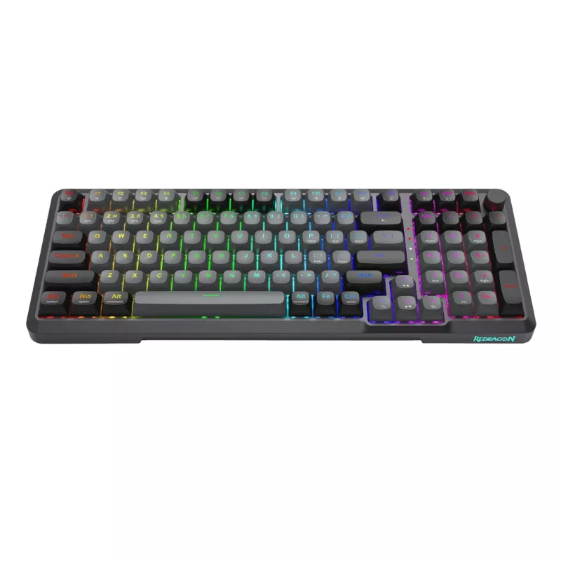 Redragon BRAGI PRO K688 98+1 Teclado mecânico sem fios Gasket (Triple Mode, RGB, Hot-Swappable, Cream Linear Switches)