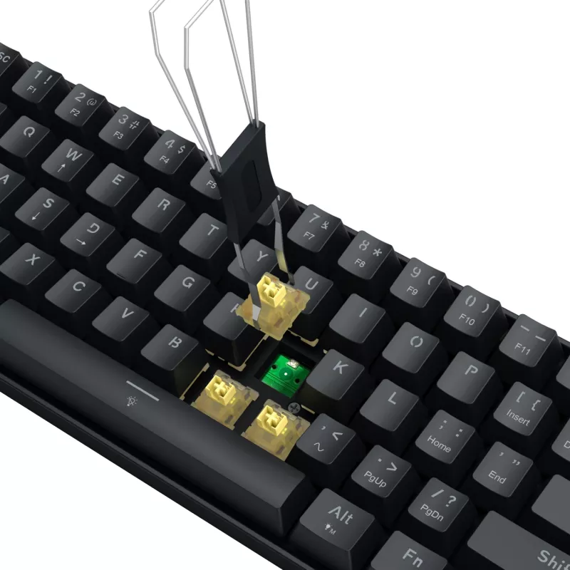 Teclado Gaming Redragon FIZZ Magnetic Plus 60% RGB - Preto