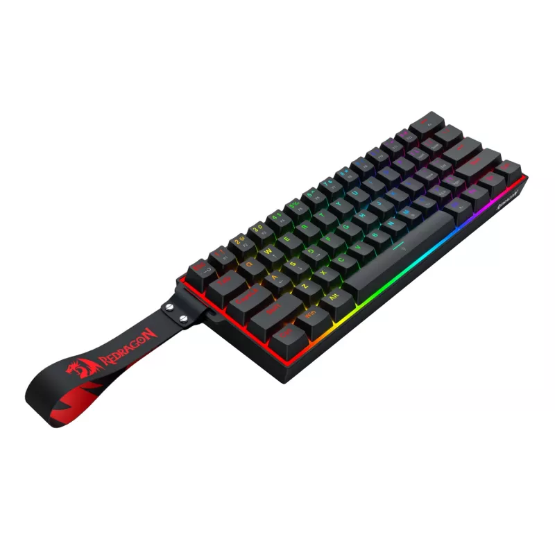 Teclado Gaming Redragon FIZZ Magnetic Plus 60% RGB - Preto