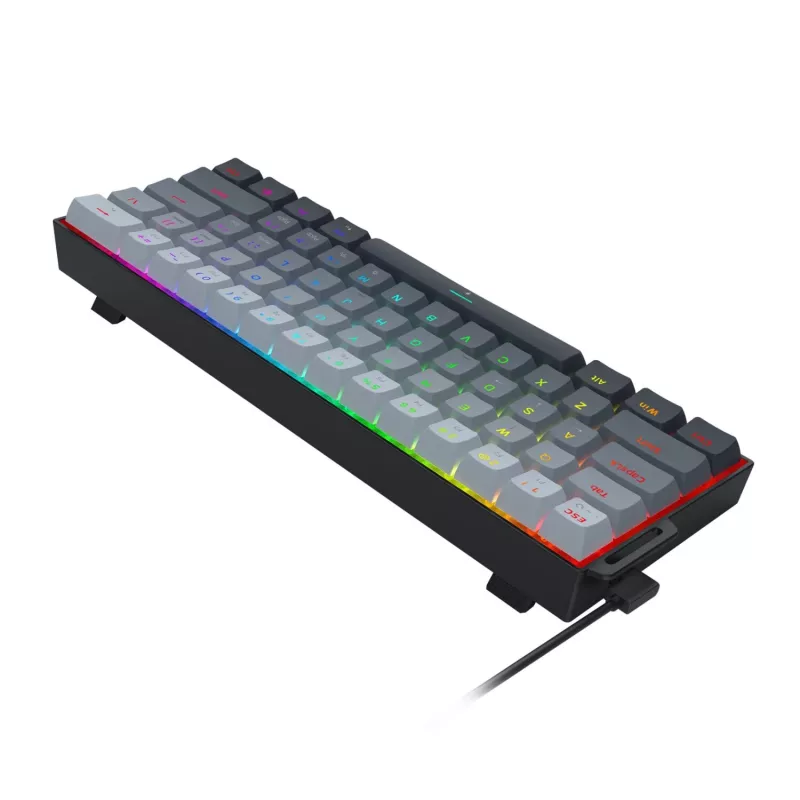 Teclado gaming Redragon FIZZ Magnetic+ 60% com fios
