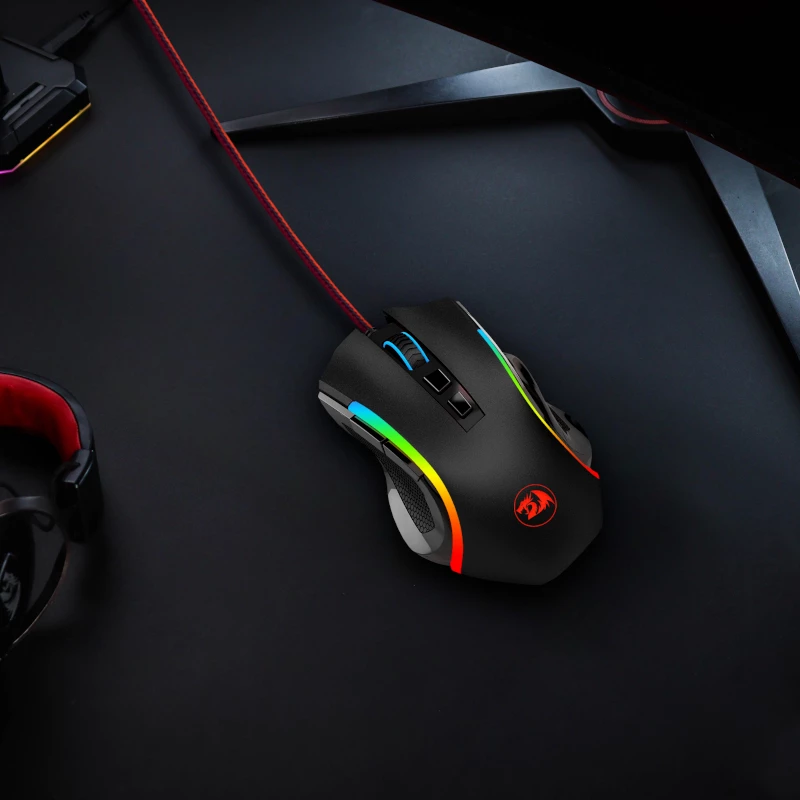 Rato Gaming REDRAGON GRIFFIN 7200DPI - Preto