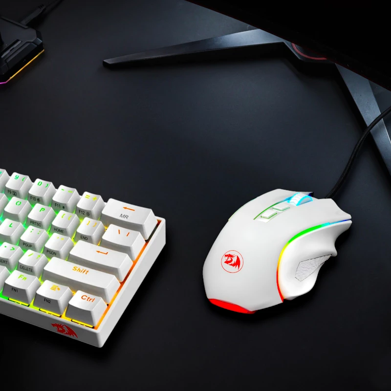 REDRAGON GRIFFIN rato gaming 7200DPI - branco