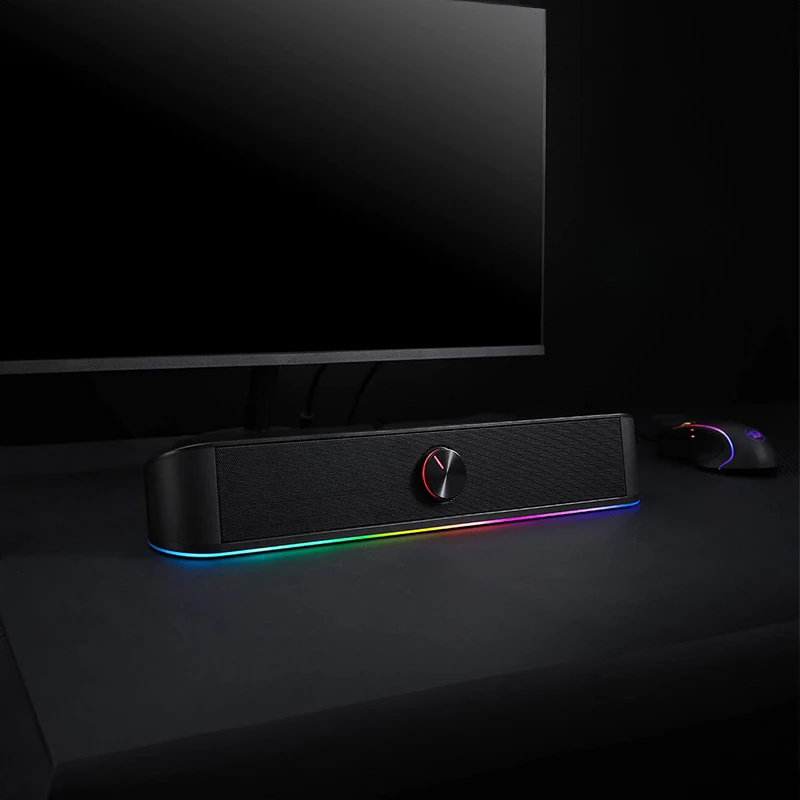 Redragon GS560 Adiemus Barra de som gaming 2.0 RGB USB/Aux - preto
