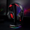 Redragon HA300 Scepter Pro Suporte para headset RGB com hub USB 2.0 de 4 portas