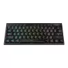 Teclado de gaming mecânico low profile sem fios tri-mode REDRAGON Horus Mini Pro 61 teclas RGB - preto (Red Switch)