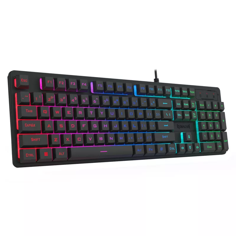 Teclado gaming de membrana Redragon K521 RGB NETHERBANE 104 teclas