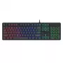 Teclado gaming de membrana Redragon K521 RGB NETHERBANE 104 teclas