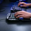 Teclado gaming mecânico sem fios Redragon K585 DITI ELITE PRO RGB 40% - switches azuis
