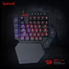 Teclado gaming mecânico sem fios Redragon K585 DITI ELITE PRO RGB 40% - switches azuis