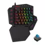 Teclado gaming mecânico sem fios Redragon K585 DITI ELITE PRO RGB 40% - switches azuis