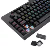 Teclado gaming mecânico com fios Redragon K588 RGB Pro BROADSWORD TKL - preto